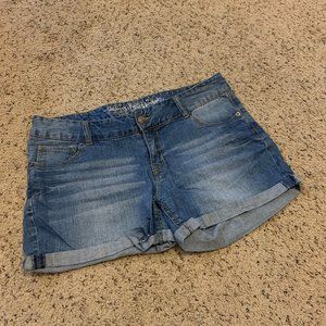 Express Cuffed Blue Jean Shorts, Size 12